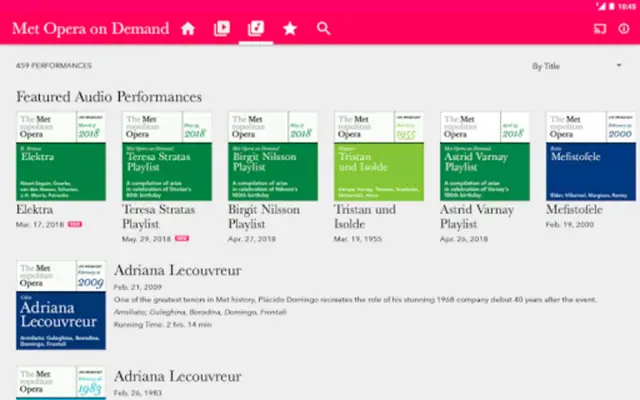 Met Opera on Demand android App screenshot 0