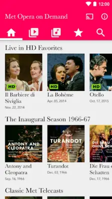 Met Opera on Demand android App screenshot 10