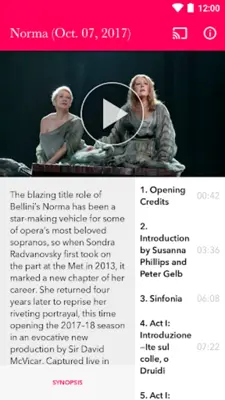 Met Opera on Demand android App screenshot 12