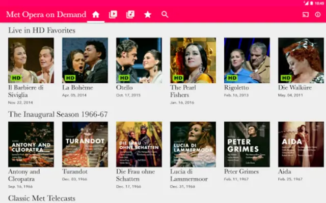 Met Opera on Demand android App screenshot 2